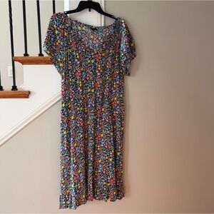 Talbots Women's Dress Ditsy Summer Floral Print Size 16